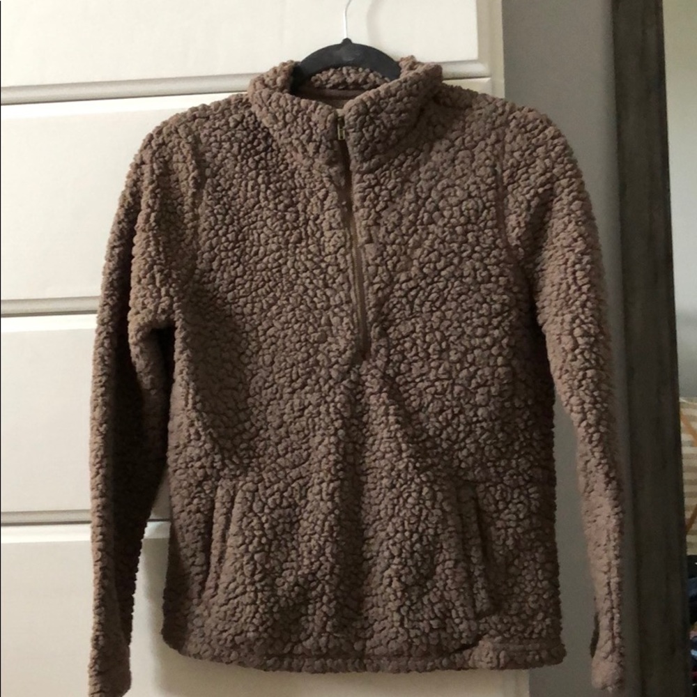 Sherpa Quarter Zip Hoodie